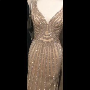 Jovani 2017 Prom Gold Dress